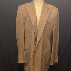 GIORGIO ARMANI Brown Glen Plaid Sport Coat